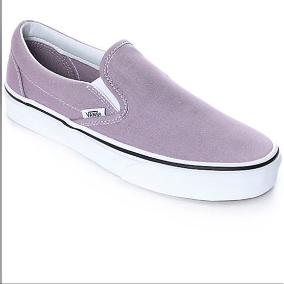 Vans Shoes - Lilac/pink Slip on Vans